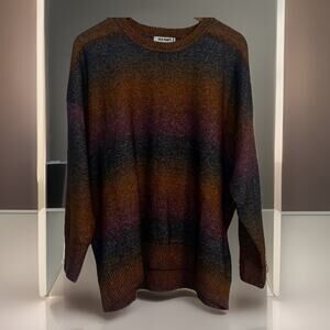 Old Navy Colorful Colorblock Sweater Wool blend Plus Size 2XL